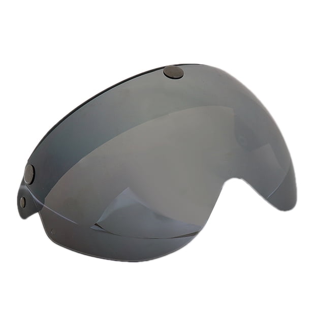 Speravity Cascos de motocicleta 3/4 Face 3 Snap Flip Up Visor para lente Accesorios para motos Marrón