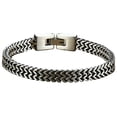 thumbnail image 1 of Sonducket de 19 cm/21 cm, brazalete de acero de titanio, estilo europeo americano, cadena de mano de quilla trenzada de moda para hombres con Ropa, zapatos y accesorios Miscelánea Antiguo 21CM Sonducket AP014719-08, 1 of 6
