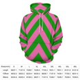thumbnail image 2 of Pink Green Zig Zag Pattern Oversized Hoodies for Women Pullover Womens Clothes with Pocket Mens Ultimate Pullover Hoodie Sweatshirt S-6XL, 2 of 8