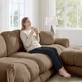 thumbnail image 5 of Bocarali Home Chenille Cloud Loveseat, 2-Seater Modular Sofa, Brown, 5 of 9
