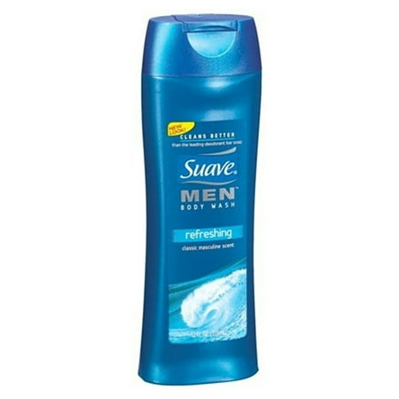 Suave Men Refreshing Splash Body Wash, 12 oz