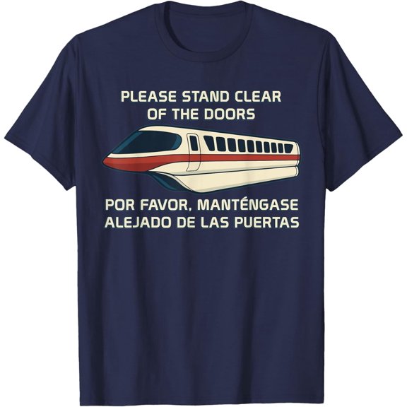 Velto Stand Clear Retro Monorail Transit T-Shirt All Size S-5XL