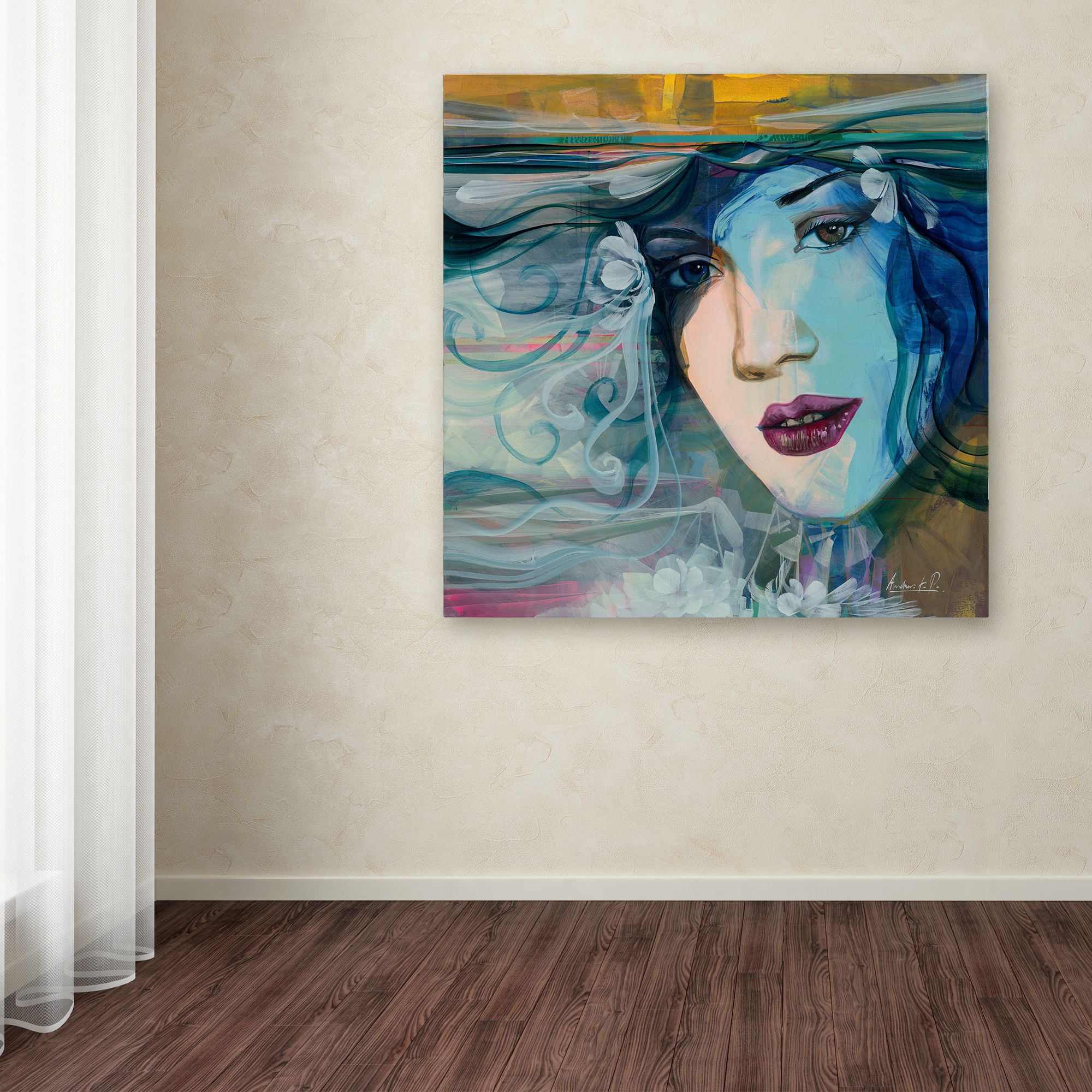 Andrea 'Celeste' Huge Canvas Art 35 x 35