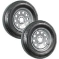thumbnail image 1 of eCustomrim 2-Pack Radial Trailer Tire On Rim ST205/75R15 Load Range D Load 5 Lug on 5 Inch Silver Modular - 6 Year Warranty w/Free Roadside, 1 of 4