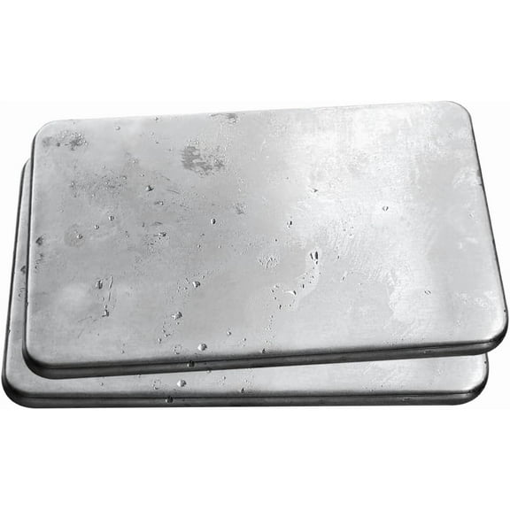 Stainless Steel Ice Packs, Set of 2 Travel Ice Packs, 7” x 4.75” x 0.5”