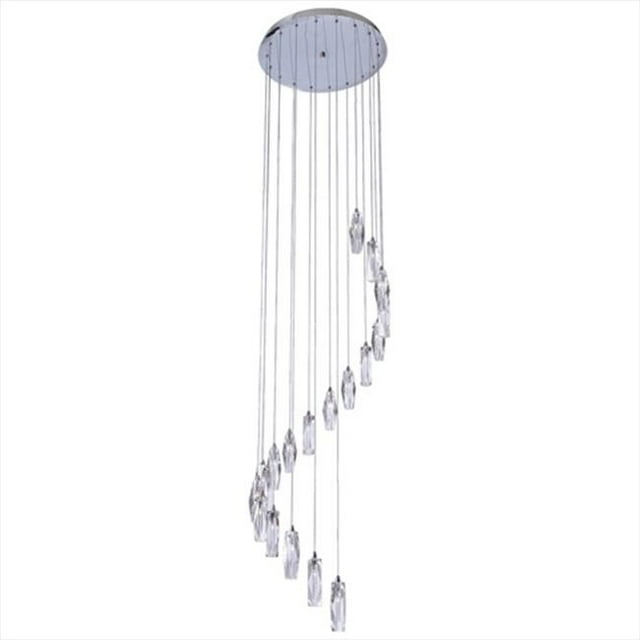 PLC Lighting 6079 PC Chandeliers 18 Light Halogen 12V 20W in Polished Chrome