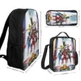 thumbnail image 2 of Power Rang-ers Backpack 3 Piece Set Lightweight Laptop Bag Packpack Lunch Bag Pencil Case Pen Bags, 2 of 8
