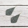 thumbnail image 2 of Geometric Cork Leather Arrow Teardrop Dangle Earrings Women Fall Jewelry Gifts, 2 of 2