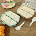 thumbnail image 5 of Ihvewuo 6 in 1 Onigiri Mold Triangle Onigiri Mold Once Quickly Make 6pcs Sushi Multifunctional Rice Ball Maker for Making and Storing Sushi, 5 of 14
