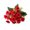 Rose Red, variant on D-GROEE 5Pcs Simulated Flowers Artificial Flower Good Detail Realistic No Wither No Watering Long-lasting Fake Rose Photo Prop Table Centerpiece Wedding Party
