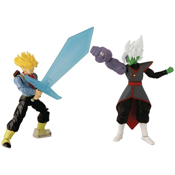 Dragonball Super 6 Inch Action Figure Dragon Stars 2 Pack Trunks vs Fusion Zamasu
