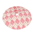 thumbnail image 6 of XMXY Halloween Christmas Tree Skirt, Rhombus Pink Abstract Geometric Holiday Party Indoor Decorations Ornaments, 48" Inch, 6 of 9