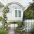 thumbnail image 4 of Ktaxon Metal Garden Arch 7Ft Garden Trellis Arch Arbor Outdoor Wedding, 4 of 9
