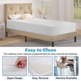thumbnail image 5 of 12 Inch Twin XL Mattress, Gel Memory Foam Mattress for Kids&Adults, CertiPUR-US Certified, Medium Firm Mattress Bed-in-a-Box, (Twin XL, White), 5 of 9