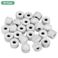 thumbnail image 4 of Paquete de 25 tuercas de tapa roscadas, tapas de tornillo M5x14mm para luminarias, tuerca de perilla estriada hembra para reemplazo de cubierta de luz de techo [Blanco mate], 4 of 7