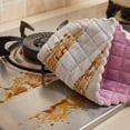 thumbnail image 4 of Unique Bargains 3pcs Kitchen Absorbent Microfiber Cleaning Towels Purple Grey 10" x 10", 4 of 8
