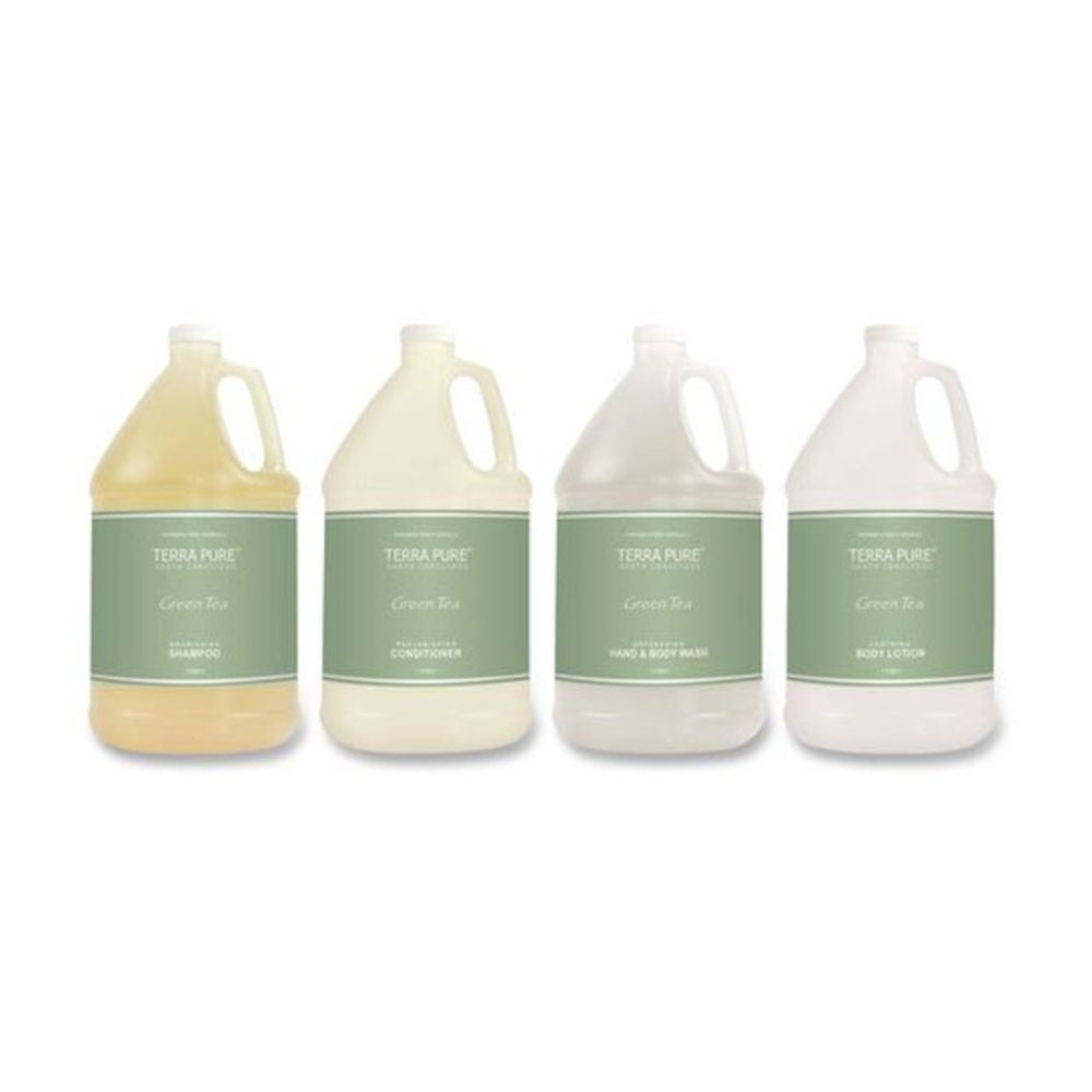 Diversified Hospitality Solutions DHS002294 Terra Pure Body Wash, Green Tea Lemongrass, 1 gal - 4 Count