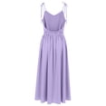 thumbnail image 4 of Elara Women's Lace Up Long Dress Summer High Waistline Spaghetti Strap Dress, 4 of 5
