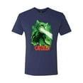 thumbnail image 2 of Catzilla Parody Taking Over City | Mens Cat Lover Premium Tri Blend T-Shirt, Vintage Navy, X-Large, 2 of 3