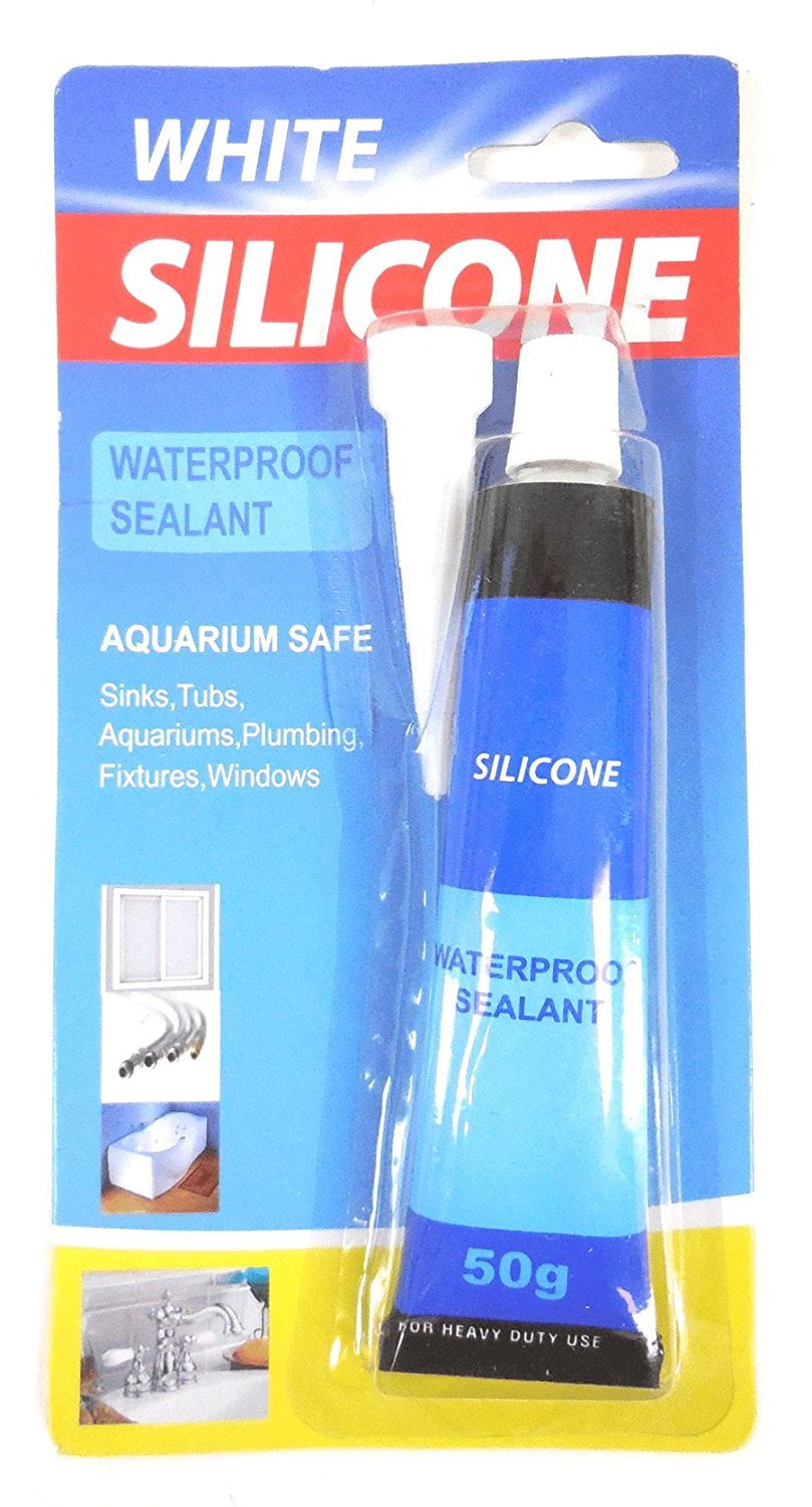 Waterproof Sealant Silicone White 50g / 1.76 oz Heavy Duty Use