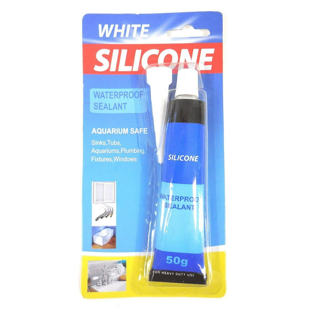 Waterproof Sealant Silicone White 50g / 1.76 oz Heavy Duty Use