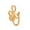 I, variant on Weloille Creative Non-perforated U-shaped Nose Clip Copper Inlaid with Zircon Stars Love Crown Nose Ring Fake Nose Accessories Piercing Jewelry