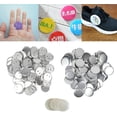 thumbnail image 2 of HUGFEGWE Premium Blank Button Badge Parts Set for Creative DIY Projects, 100 Sets for School Crafts (44MM) CJB91-50306, 2 of 8