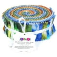 thumbnail image 4 of Soimoi 40Pcs Tie Dye Print Precut Fabrics Strips Roll Up 1.5x42inches Cotton Jelly Rolls For Quilting - Multicolor, 4 of 9