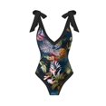 thumbnail image 3 of Gibobby Traje de baño de una pieza Bikini de talle para mujer Trajes de baño de dos piezas con realce sexy Traje de baño vintage Conjunto de bikini con e(Azul,G), 3 of 3