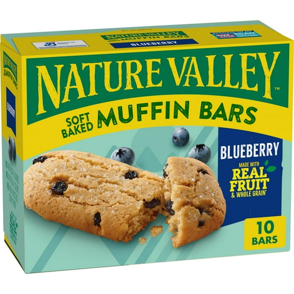 2X - Nature Valley Soft Baked Blueberry Muffin Bars - 10ct/12.4oz