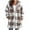 Khaki, variant on JINMGG Womens Plus Size Coats Clearance Under $15.00,Women's Fashion Keep Warm Casual Hooded Plaid Zip Pocket Jacket Top Blouse Coat