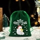 thumbnail image 4 of Adornos navideños, regalos navideños, bolsitas de terciopelo verde navideño para una víspera tranquila, manzanas, bolsas de regalo festivas para celebraciones navideñas, paquete de terciopelo, 4 of 6