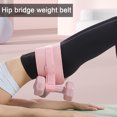 thumbnail image 5 of Sioweci Exercise Hip Thrust Belt Dumbbells Kettlebells Hip Thrust Band Anti-Slip Portable Home Gym Men Women Glute Bridge Butt Workout Strap Fitness Equipment Black, 5 of 13