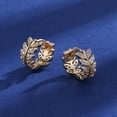 thumbnail image 4 of Vireellx Diamond Earrings for Women Leaf Ear Buckle Leaf Jewelry for Her Birthday Christmas Gift, 4 of 13
