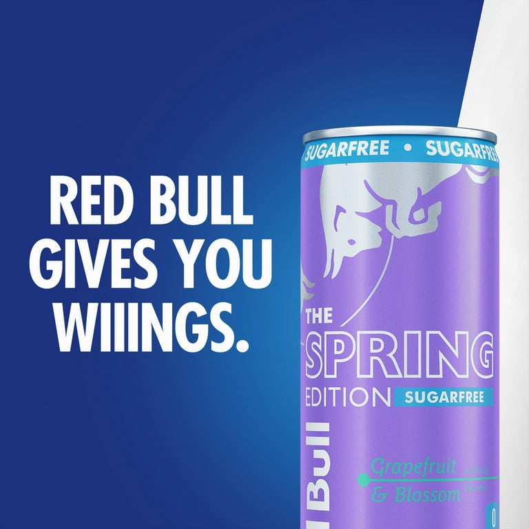 Red Bull Spring Edition Sugarfree Energy Drink, Grapefruit