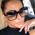 thumbnail image 2 of Vintage Sunglasses UV400 Protection for Men and Women Trendy Big Frame Fashion Design PC Frame and Lenses 99 Percent, 2 of 2