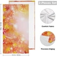 thumbnail image 2 of Maple Autumn Leaves Hand Towels 2 PCS, Glistening Fall Landscape Kitchen Towel Ultra Soft and Highly Absorbent,Decorative Fingertip Face Towel for Bathroom Hotel, 28.3"x14.4", 2 of 6
