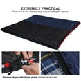 REDCAMP 40 60 Degrees Cotton Flannel Sleeping Bag for Adults
