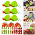 thumbnail image 2 of Frog Mask with Blow Tongue Party Game - Creative Tabletop Multiplayer Game for 6 Players, Fun Tongue Sticking Frog Card Blowing Activity for Family and Friends, 2 of 9
