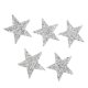 thumbnail image 5 of Parches para planchar con forma de estrella, 5 uds., 6cm, resina plateada, diamantes de imitación brillantes, estrella de cinco puntas, adhesivo termofusible para planchar, ropa DIY, 5 of 5