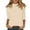 Complexion_DE05, variant on Mock Turtleneck Tops for Women Fall Plain 3/4 Sleeve T Shirt Relaxed Fit High Neck Blouses Dressy Casual Undershirt Orange L