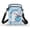 Gift Ghost Blue, variant on HELLHERO Snowman Bell Crossbody Sling Bags for Men, Women Adjustable Strap Crossbody Bags Polyester 2 Zippers