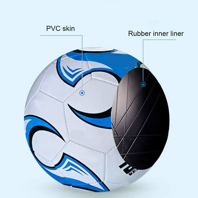VONKY Ballon de Soccer Taille 5 pour Enfants pour Compétition Extérieure Rétention d'Air Fiable Soccer Blanc Rouge Taille 5