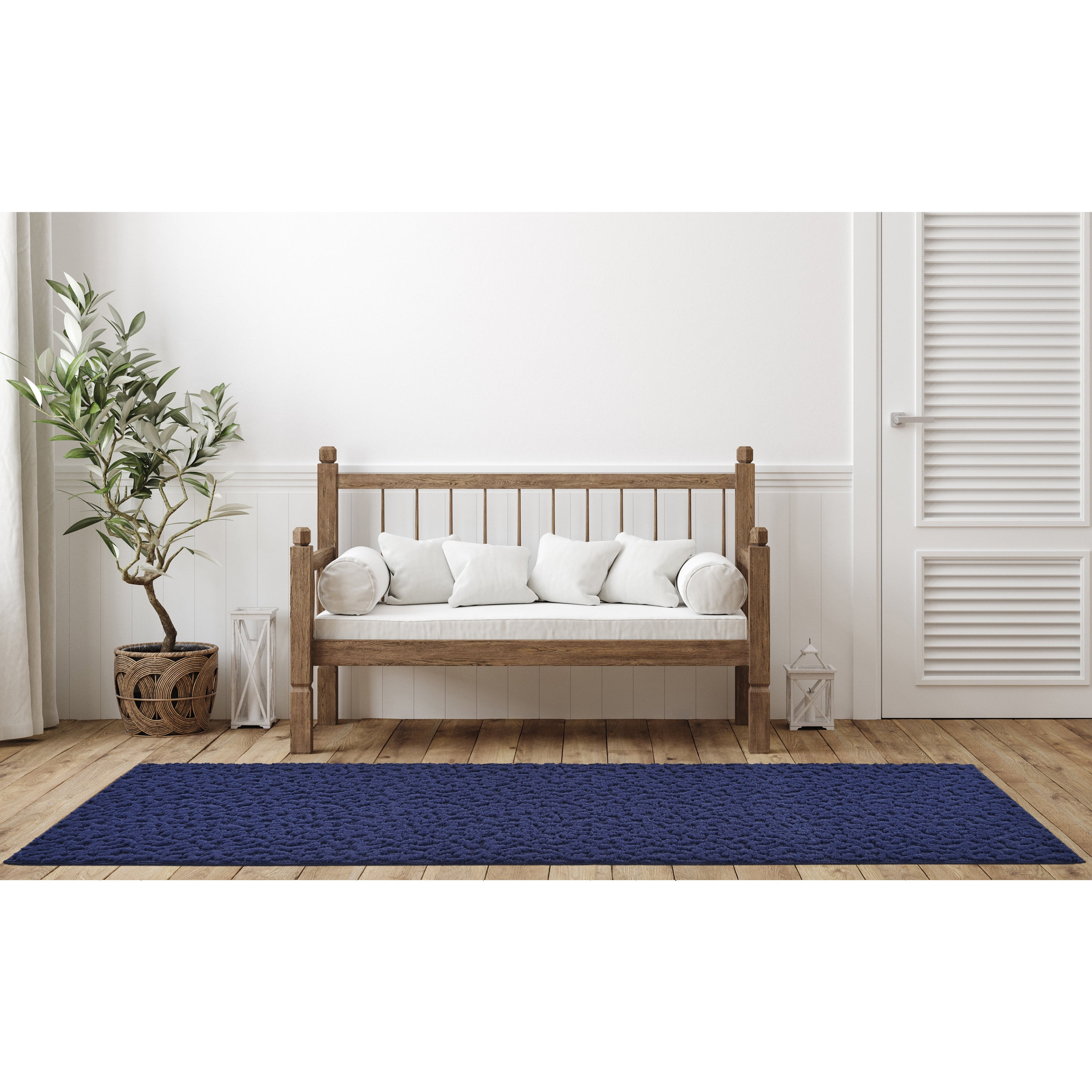 Garland Rug Ivy Navy Indoor Runner Rug, 2' x 12'