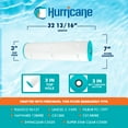thumbnail image 3 of Hurricane Filters HF7490 Cartouche de Filtre de Piscine Avancée, Lot de 4, 3 of 9