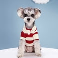 thumbnail image 3 of Pet Vest - Contrast Color Striped Dog T-Shirt - Soft Breathable - Summer Doggy Clothes, 3 of 8