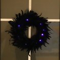 thumbnail image 4 of Guirnalda de plumas negras naturales adecuada para decoraciones de Halloween, 4 of 5