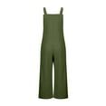 thumbnail image 3 of Clearance! Borniu Jumpsuits for Women, Summer New Casual Solid Color Collar Loose Suspenders Jumpsuit Overalls Women, Rompers for Women, Onesie for Women Clearance, 3 of 4