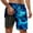 Blue, variant on Swim Trunks Men Compression Liner Quick Dry Expandable Waist Stretch Bathing Suit Printing Loose&nbsp;fit Compression Liner Swimwear,Purple,XXXXXL
