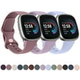 thumbnail image 2 of Soft TPU Strap For Fitbit Versa 3/Versa 4 Band Watchband Bracelet Replacement For Fitbit Sense/Sense 2 Strap Wristband Accessory Deep Gray Size L, 2 of 6